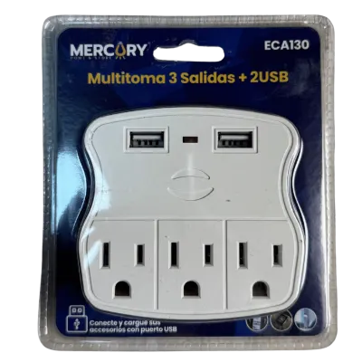 MULTITOMA 3 SALIDAS MAS 2 USB