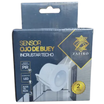 SENSOR OJO DE BUEY ZAFIRO INCRUSTAR TECHO 360 GRADOS