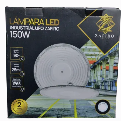 LAMPARA INDUSTRIAL UFO 150W ZAFIRO LUZ BLANCA