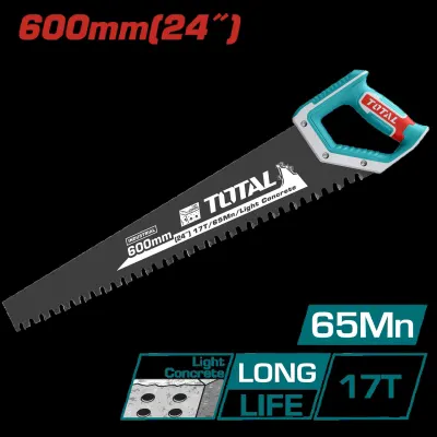SERRUCHO 24" NEGRO PARA HORMIGON LIGERO INDUSTRIAL SUPER TOTAL (THTLCS1241)
