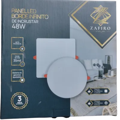 PANEL LED ZAFIRO BORDE INFINITO REDONDO 48W INCRUSTAR 6500K