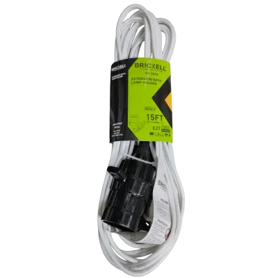 EXTENSION BLANCA CON SOCKET 15FT