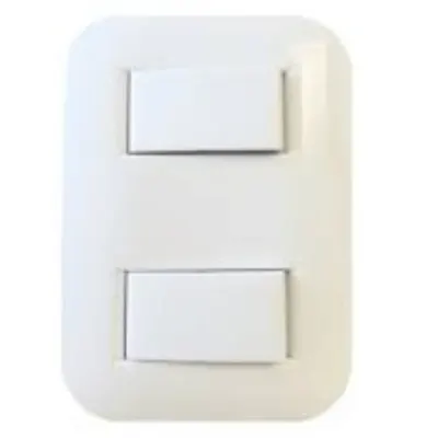 INTERRUPTOR DOBLE S-PONER BASIC BLANCO