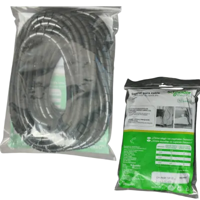 ESPIRAL P/CABLE 12MMX10M NEGRO