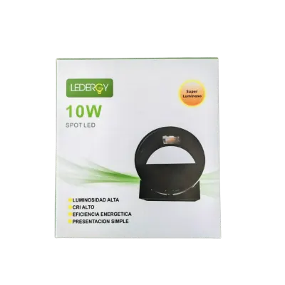 APLIQUE UP Y DOWN REDONDO PARA EXTERIOR DE 3000K DE 10W BLANCO