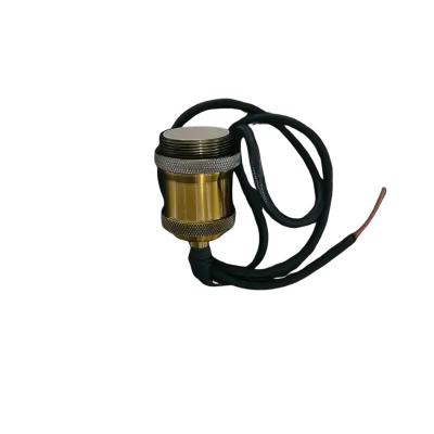 SOCKET TIPO ROSETA COLOR DORADO E27 CON CABLE TRENZADO Y BASE