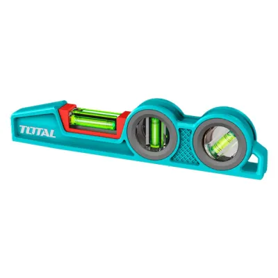 NIVEL DE 225MM ALTA RESISTENCIA ALUMINIO CUERPO CONICO  INDUSTRIAL  SUPER TOTAL (TMT921306)