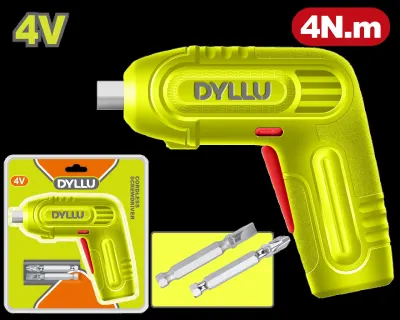 ATORNILLADOR INALAMBRICO 4V 4NM INCLUYE DOS PUNTA TALADRO DYLLU (DTCV4628)