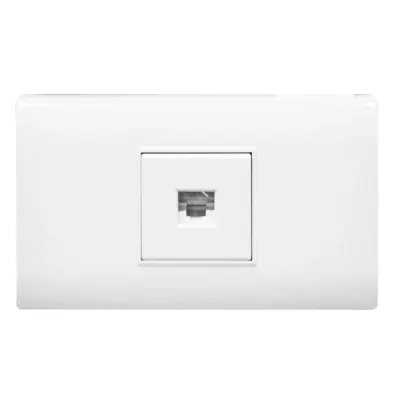 LINEA BK PLUS BLANCA INCRUSTAR TOMA LAN INTERNET (118K-27) (HT20687)