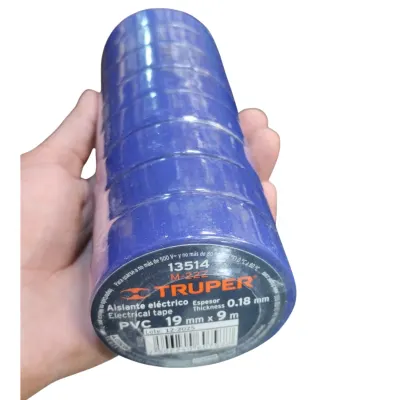 CINTA AISLANTE  DE 9M X 19MM AZUL TRUPER
