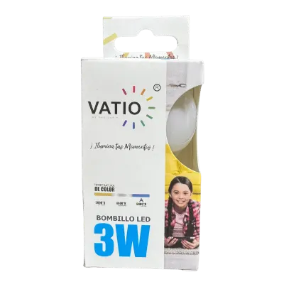 BOMBILLO LED 3W 6400K 110V-130V E27