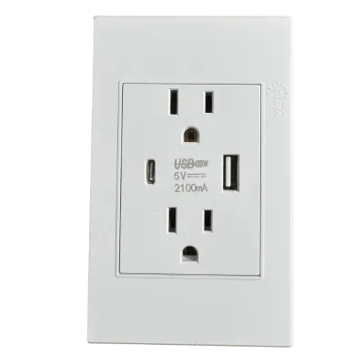 TOMA DOBLE + DOBLE USB BC SELECTA 15A