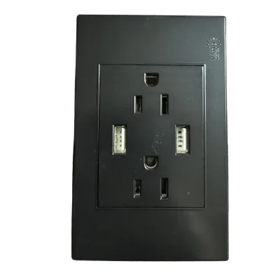 TOMA DOBLE + DOBLE USB NG SELECTA 15A