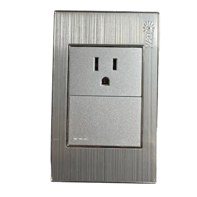 TOMA + INTERRUPTOR SELECTA METALICA