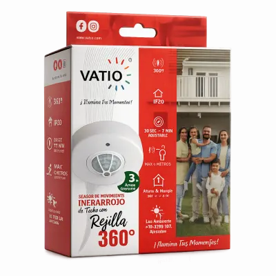 SENSOR INFRAROJO TECHO 360 REJILLA