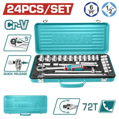 RACHE CON COPAS  1/2"" X 24 PZS INDUSTRIAL SUPER TOTAL (THT121242)  Item: 23857