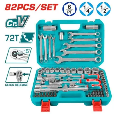 RACHE CON COPAS  1/2-1/4"" X 82 PZS INDUSTRIAL SUPER TOTAL (THT421802)  Item: 23856