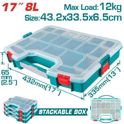 CAJA ORGANIZADORA 17"" APILABLE TOTAL (TPBX1711)  Item: 23770