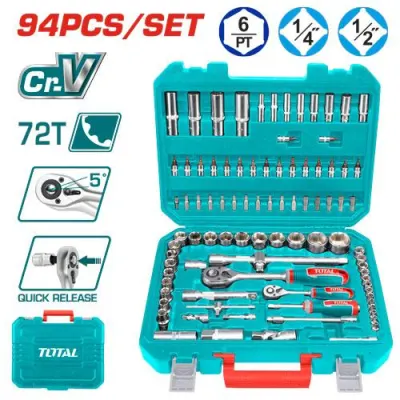 RACHE CON COPAS  1/2-1/4"" X 94 PZS INDUSTRIAL TOTAL (THT421942)  Item: 24128