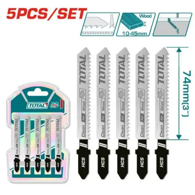 SET DE SEGUETA SIERRA CALADORA X 5 PCS PARA MADERA TOTAL (TJSBT101D)  Item: 24127