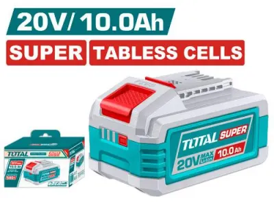 BATERIA 20V 10.0AH ION LITHIUM SUPER TABLESS CELLS TOTAL (TFBLI2129)  Item: 23825