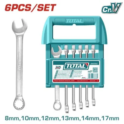 LLAVE MIXTA 8- 17 MM JUEGO X 6 PZS INDUSTRIAL SUPER TOTAL (THT103266)  Item: 23840