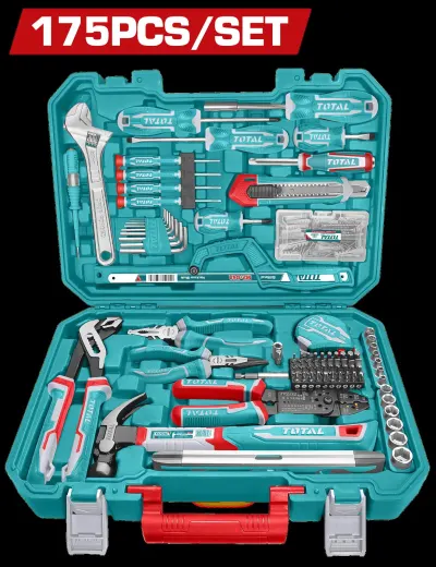 JUEGO DE HERRAMIENTAS X 175 PZS INDUSTRIAL TOTAL (THKTHP61757)  Item: 23670