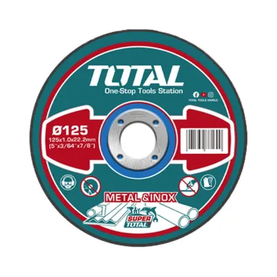 DISCO CORTE METAL/ACERO INOXIDABLE 5"" SUPER TOTAL (TAC2101251)  Item: 23299