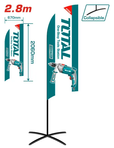 PUBLICIDAD TOTAL BANDERA TIPO PLUMA(TPMGF03)  Item: T76