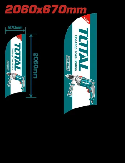 PUBLICIDAD TOTAL BANDERA TIPO PLUMA (TPMGFF03)  Item: T119