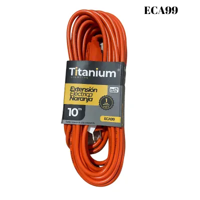 EXTENSION ELECTRICA NARANJA 10M