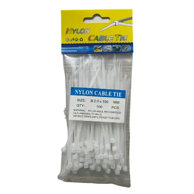 AMARRA BLANCA PLASTICA 2,5 X100 PIEZAS