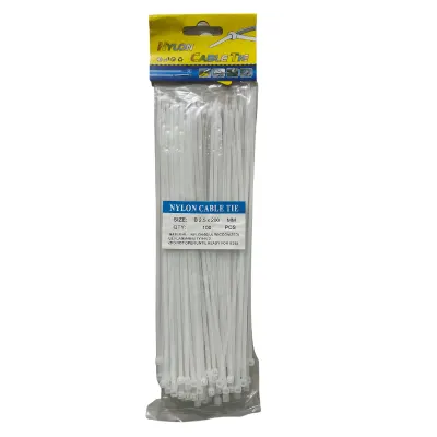 AMARRA BLANCA PLASTICA 2,5X200 PIEZAS
