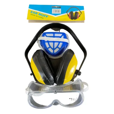 KIT DE SEGURIDAD X3 PC GAFAS-TABOCA-TAPA OIDOS