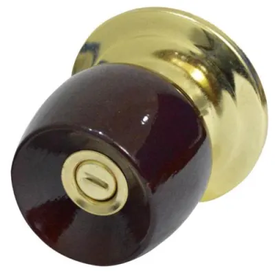 CHAPA BOLA BANO P/MADERA UDUKE COLOR VINOTINTO ESCUDO DORADO (HT20185)