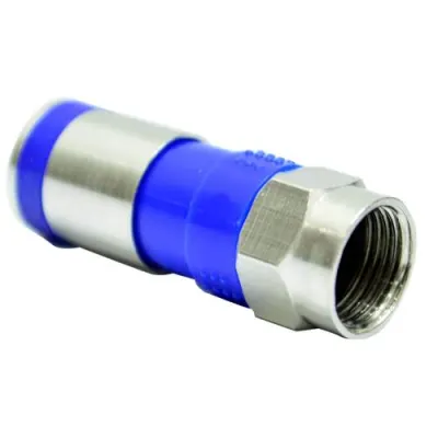 TERMINAL COAXIAL INTEMPERIE RG6 FINA AZUL UDUKE