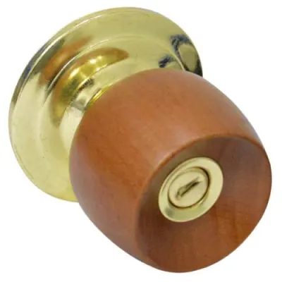 CHAPA BOLA BANO P/MADERA UDUKE COLOR MIEL ESCUDO DORADO (HT20183)