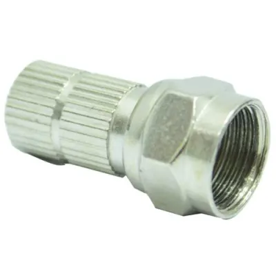 TERMINAL COAXIAL ROSCA FINA RG6 CON CAUCHITO LARGA 22MM UDUKE
