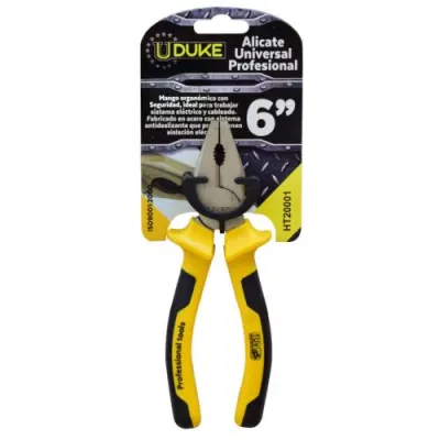 ALICATE PROFESIONAL UDUKE AMARILLO-NEGRO # 6