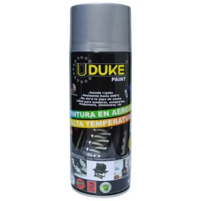 AEROSOL UDUKE ALTA TEMPERATURA ALUMINIO PLATA 400 ML (502)