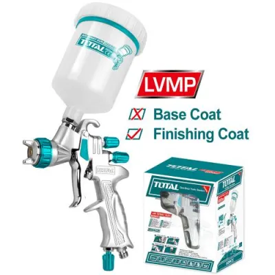 AEROGRAFO 600CC INDUSTRIAL VASO PLASTICO ALTA PRESION TOTAL (TAT10605)