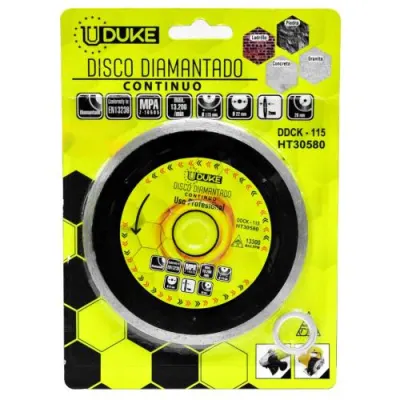 DISCO DIAMANTADO CONTINUO UDUKE 4 1/2