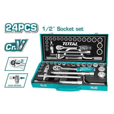 RACHET CON COPAS 1/2 X 24 PZS INDUSTRIAL TOTAL (THT141253)