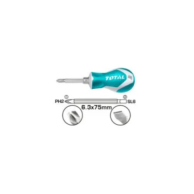 DESTORNILLADOR DOBLE PUNTA CROMO VANADIUM TOTAL (THT250216)