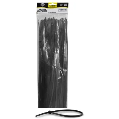 AMARRA PLASTICA UDUKE NEGRA 4.8X400MM (40 CM) (100 UNDS)