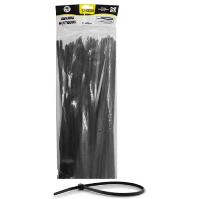 AMARRA PLASTICA UDUKE NEGRA 7X400MM (40 CM) (100 UNDS)