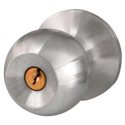 CHAPA BOLA ALCOBA / ENTRADA PRINCIPAL P/METALICO UDUKE (ACERO INOXIDABLE) (COLOR SATINADA)