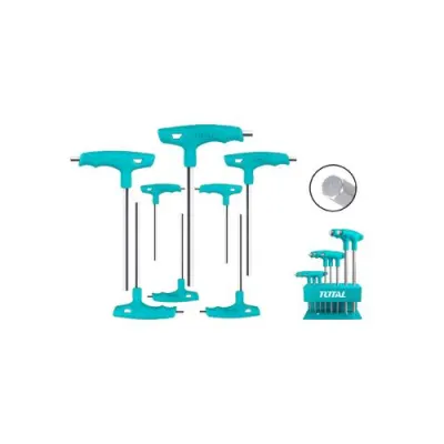 TORX INDUSTRIAL MANGO EN T JUEGO X 8 PZS TOTAL (THHW80836)