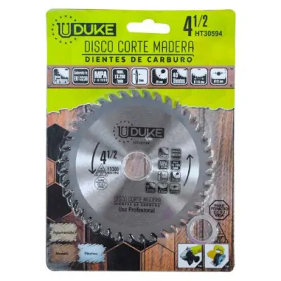 DISCO MADERA UDUKE PROFESIONAL (4 1/2X40) DMA117 (HT30594)