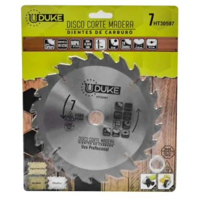 DISCO MADERA UDUKE PROFESIONAL (7X24) DMD724